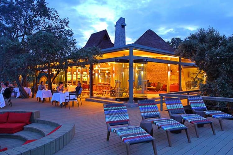 Dining at night